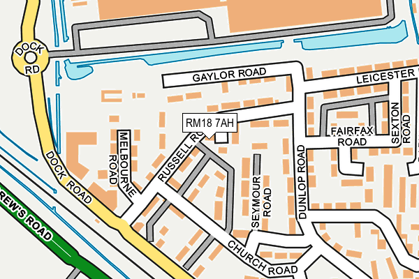 RM18 7AH map - OS OpenMap – Local (Ordnance Survey) RM18 7AH map - OS OpenMap – Local (Ordnance Survey)
