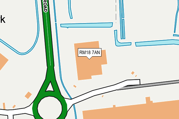 RM18 7AN map - OS OpenMap – Local (Ordnance Survey) RM18 7AN map - OS OpenMap – Local (Ordnance Survey)