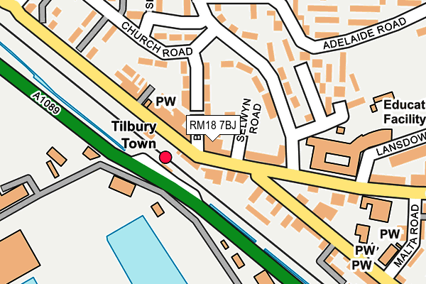 RM18 7BJ map - OS OpenMap – Local (Ordnance Survey) RM18 7BJ map - OS OpenMap – Local (Ordnance Survey)