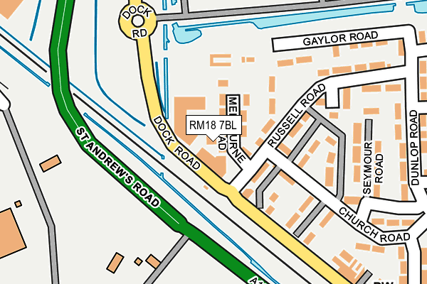 RM18 7BL map - OS OpenMap – Local (Ordnance Survey) RM18 7BL map - OS OpenMap – Local (Ordnance Survey)