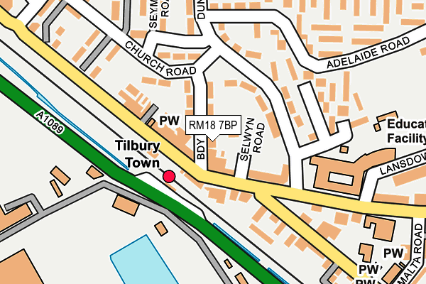 RM18 7BP map - OS OpenMap – Local (Ordnance Survey) RM18 7BP map - OS OpenMap – Local (Ordnance Survey)