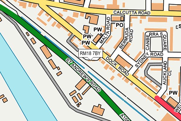RM18 7BY map - OS OpenMap – Local (Ordnance Survey) RM18 7BY map - OS OpenMap – Local (Ordnance Survey)