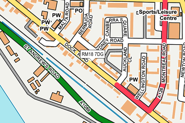 RM18 7DG map - OS OpenMap – Local (Ordnance Survey) RM18 7DG map - OS OpenMap – Local (Ordnance Survey)