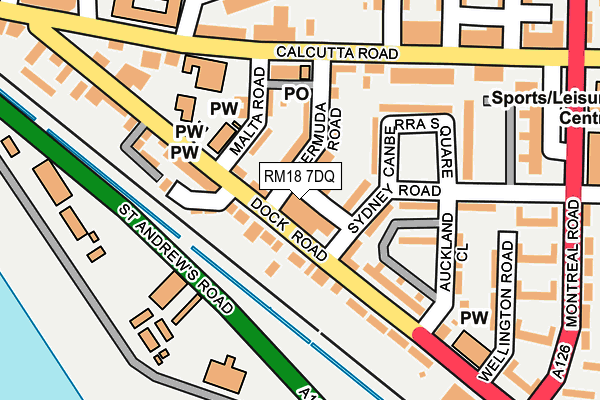 RM18 7DQ map - OS OpenMap – Local (Ordnance Survey) RM18 7DQ map - OS OpenMap – Local (Ordnance Survey)
