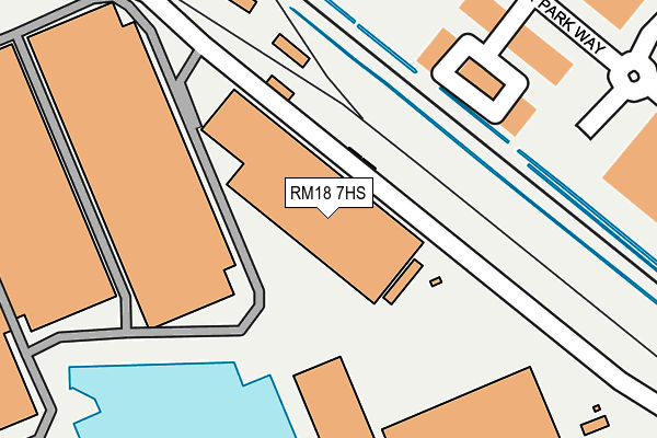 RM18 7HS map - OS OpenMap – Local (Ordnance Survey) RM18 7HS map - OS OpenMap – Local (Ordnance Survey)