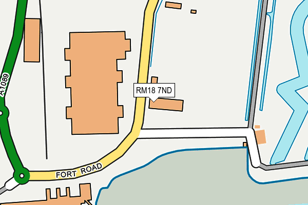 RM18 7ND map - OS OpenMap – Local (Ordnance Survey) RM18 7ND map - OS OpenMap – Local (Ordnance Survey)