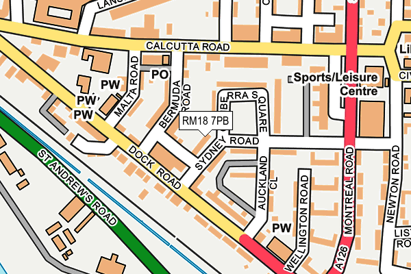 RM18 7PB map - OS OpenMap – Local (Ordnance Survey) RM18 7PB map - OS OpenMap – Local (Ordnance Survey)