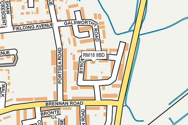 RM18 8BD map - OS OpenMap – Local (Ordnance Survey) RM18 8BD map - OS OpenMap – Local (Ordnance Survey)