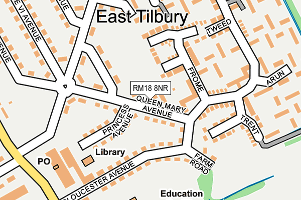 RM18 8NR map - OS OpenMap – Local (Ordnance Survey) RM18 8NR map - OS OpenMap – Local (Ordnance Survey)