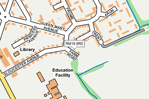 RM18 8RD map - OS OpenMap – Local (Ordnance Survey) RM18 8RD map - OS OpenMap – Local (Ordnance Survey)