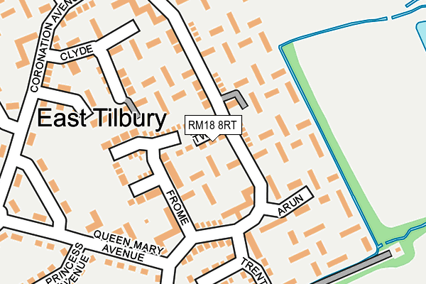 RM18 8RT map - OS OpenMap – Local (Ordnance Survey) RM18 8RT map - OS OpenMap – Local (Ordnance Survey)