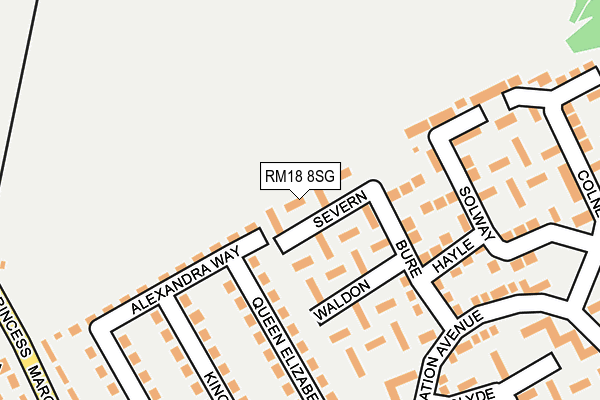 RM18 8SG map - OS OpenMap – Local (Ordnance Survey) RM18 8SG map - OS OpenMap – Local (Ordnance Survey)