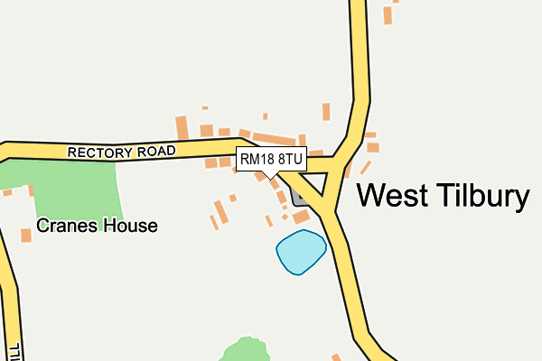 RM18 8TU map - OS OpenMap – Local (Ordnance Survey) RM18 8TU map - OS OpenMap – Local (Ordnance Survey)