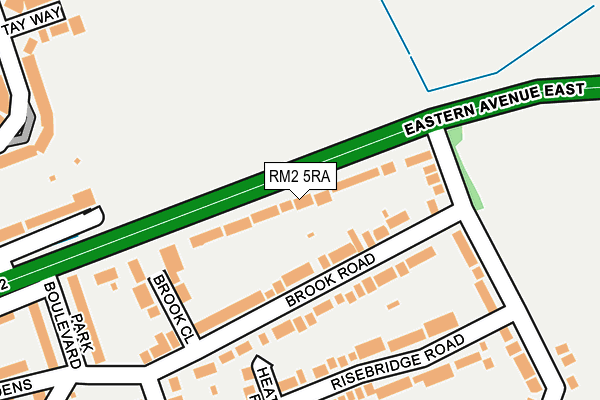RM2 5RA map - OS OpenMap – Local (Ordnance Survey) RM2 5RA map - OS OpenMap – Local (Ordnance Survey)