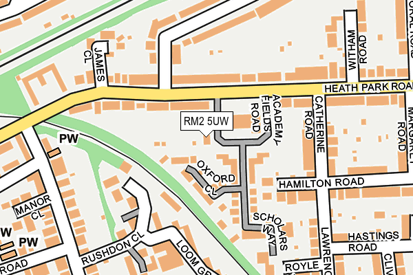 RM2 5UW map - OS OpenMap – Local (Ordnance Survey) RM2 5UW map - OS OpenMap – Local (Ordnance Survey)