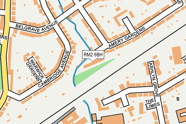 RM2 6BH map - OS OpenMap – Local (Ordnance Survey) RM2 6BH map - OS OpenMap – Local (Ordnance Survey)