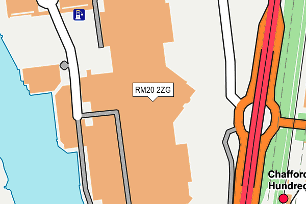 RM20 2ZG map - OS OpenMap – Local (Ordnance Survey) RM20 2ZG map - OS OpenMap – Local (Ordnance Survey)