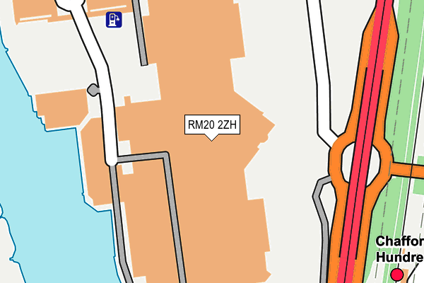 RM20 2ZH map - OS OpenMap – Local (Ordnance Survey) RM20 2ZH map - OS OpenMap – Local (Ordnance Survey)