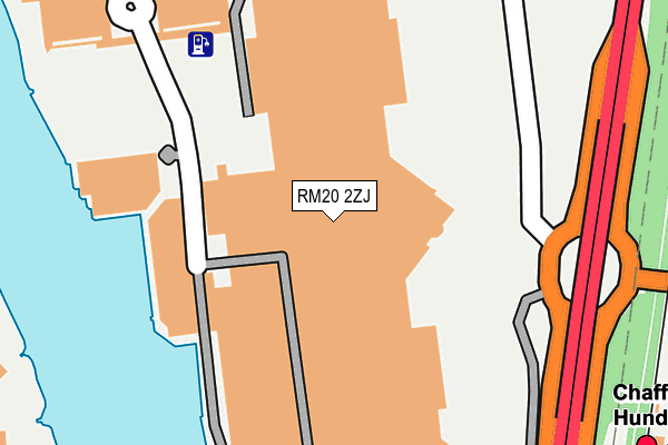 RM20 2ZJ map - OS OpenMap – Local (Ordnance Survey) RM20 2ZJ map - OS OpenMap – Local (Ordnance Survey)