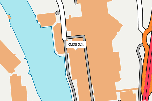 RM20 2ZL map - OS OpenMap – Local (Ordnance Survey) RM20 2ZL map - OS OpenMap – Local (Ordnance Survey)