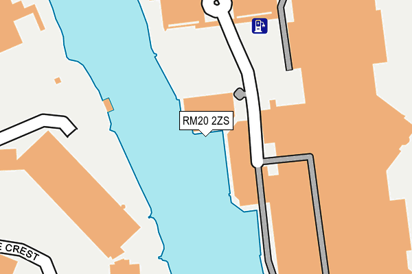 RM20 2ZS map - OS OpenMap – Local (Ordnance Survey) RM20 2ZS map - OS OpenMap – Local (Ordnance Survey)