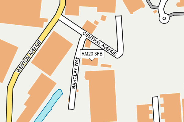 RM20 3FB map - OS OpenMap – Local (Ordnance Survey) RM20 3FB map - OS OpenMap – Local (Ordnance Survey)