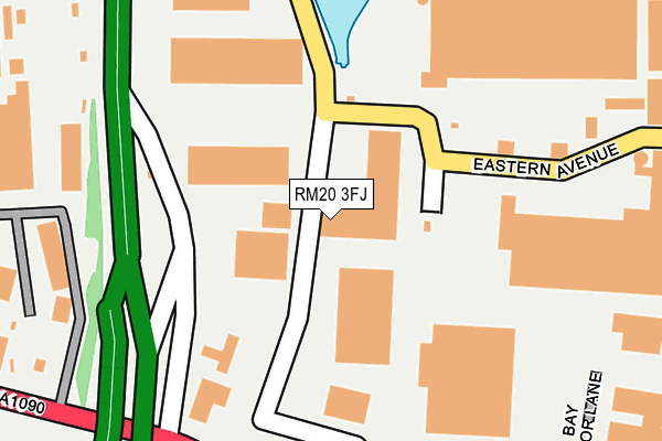 RM20 3FJ map - OS OpenMap – Local (Ordnance Survey) RM20 3FJ map - OS OpenMap – Local (Ordnance Survey)