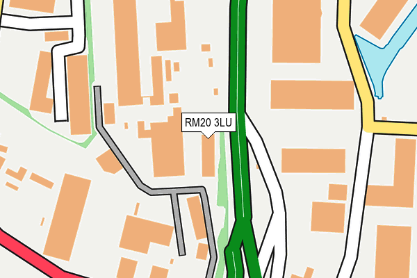 RM20 3LU map - OS OpenMap – Local (Ordnance Survey) RM20 3LU map - OS OpenMap – Local (Ordnance Survey)
