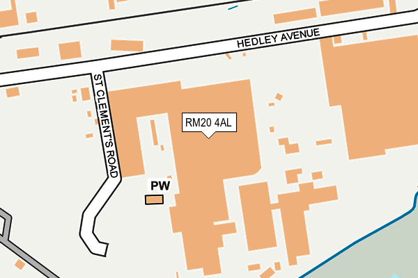 RM20 4AL map - OS OpenMap – Local (Ordnance Survey) RM20 4AL map - OS OpenMap – Local (Ordnance Survey)