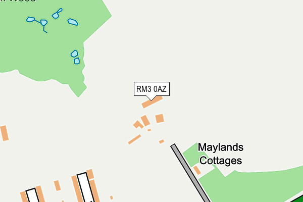 RM3 0AZ map - OS OpenMap – Local (Ordnance Survey) RM3 0AZ map - OS OpenMap – Local (Ordnance Survey)