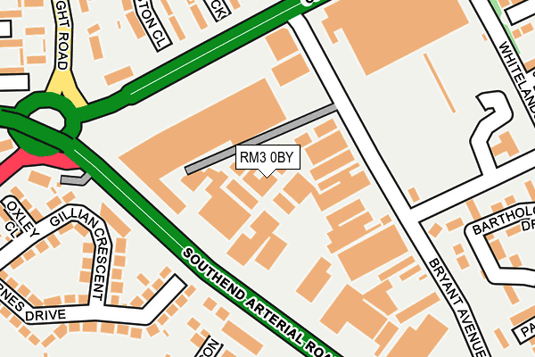 RM3 0BY map - OS OpenMap – Local (Ordnance Survey) RM3 0BY map - OS OpenMap – Local (Ordnance Survey)