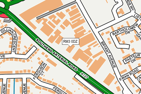 RM3 0DZ map - OS OpenMap – Local (Ordnance Survey) RM3 0DZ map - OS OpenMap – Local (Ordnance Survey)
