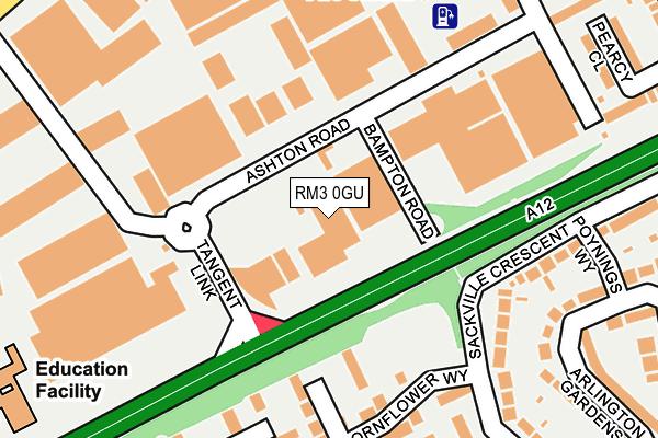 RM3 0GU map - OS OpenMap – Local (Ordnance Survey) RM3 0GU map - OS OpenMap – Local (Ordnance Survey)