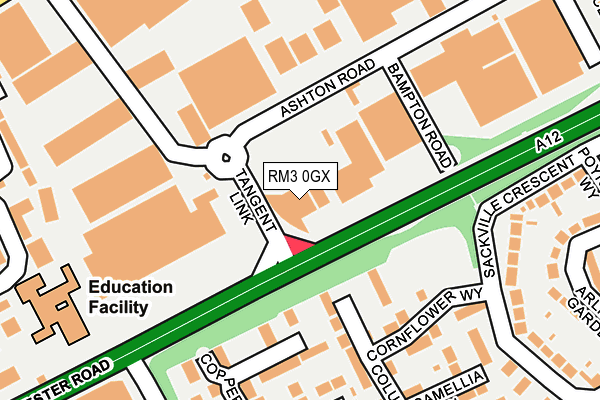 RM3 0GX map - OS OpenMap – Local (Ordnance Survey) RM3 0GX map - OS OpenMap – Local (Ordnance Survey)