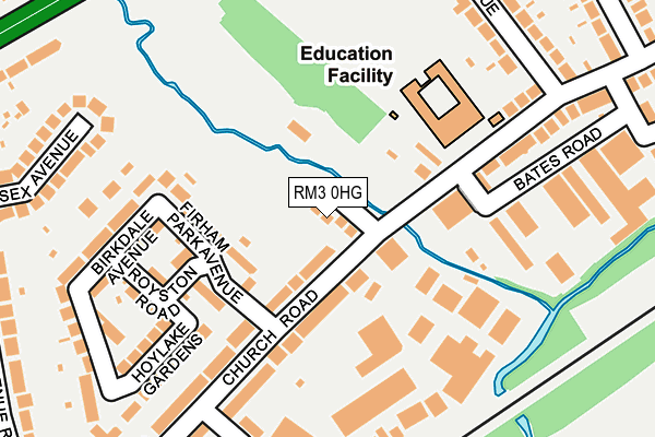 RM3 0HG map - OS OpenMap – Local (Ordnance Survey) RM3 0HG map - OS OpenMap – Local (Ordnance Survey)