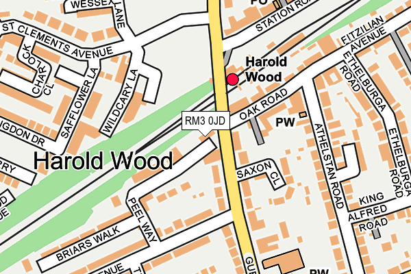 RM3 0JD map - OS OpenMap – Local (Ordnance Survey) RM3 0JD map - OS OpenMap – Local (Ordnance Survey)