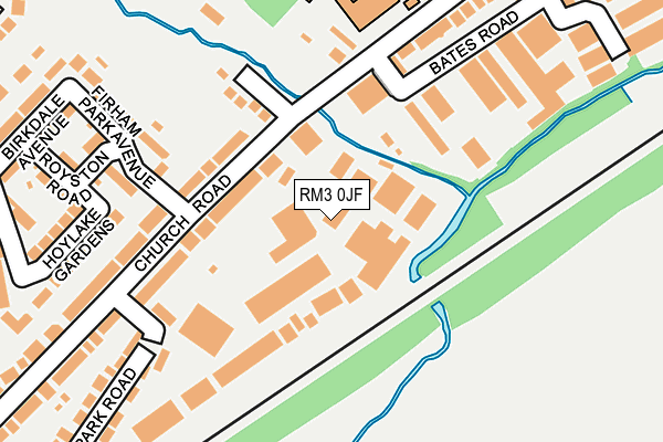 RM3 0JF map - OS OpenMap – Local (Ordnance Survey) RM3 0JF map - OS OpenMap – Local (Ordnance Survey)