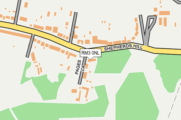 RM3 0NL map - OS OpenMap – Local (Ordnance Survey) RM3 0NL map - OS OpenMap – Local (Ordnance Survey)