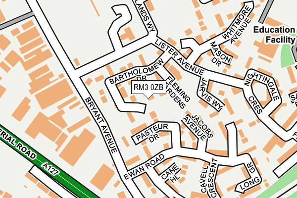 RM3 0ZB map - OS OpenMap – Local (Ordnance Survey) RM3 0ZB map - OS OpenMap – Local (Ordnance Survey)