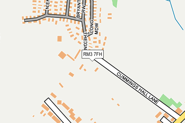 RM3 7FH map - OS OpenMap – Local (Ordnance Survey) RM3 7FH map - OS OpenMap – Local (Ordnance Survey)