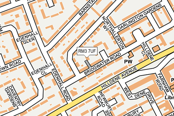 RM3 7UF map - OS OpenMap – Local (Ordnance Survey) RM3 7UF map - OS OpenMap – Local (Ordnance Survey)