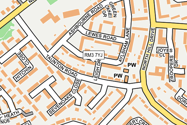 RM3 7YJ map - OS OpenMap – Local (Ordnance Survey) RM3 7YJ map - OS OpenMap – Local (Ordnance Survey)