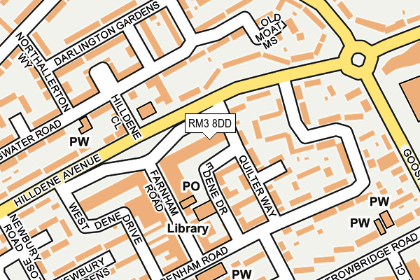 RM3 8DD map - OS OpenMap – Local (Ordnance Survey) RM3 8DD map - OS OpenMap – Local (Ordnance Survey)