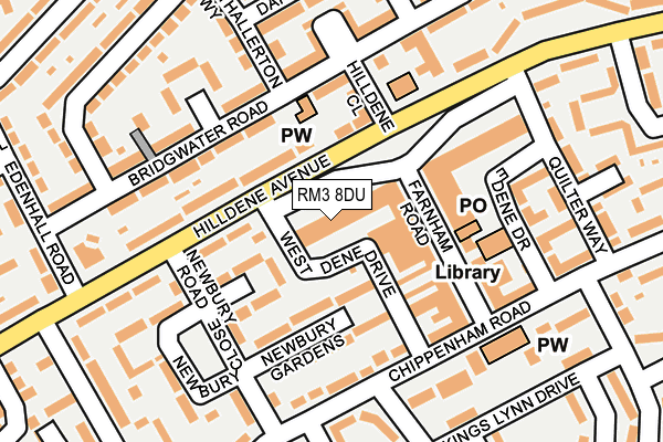 RM3 8DU map - OS OpenMap – Local (Ordnance Survey) RM3 8DU map - OS OpenMap – Local (Ordnance Survey)
