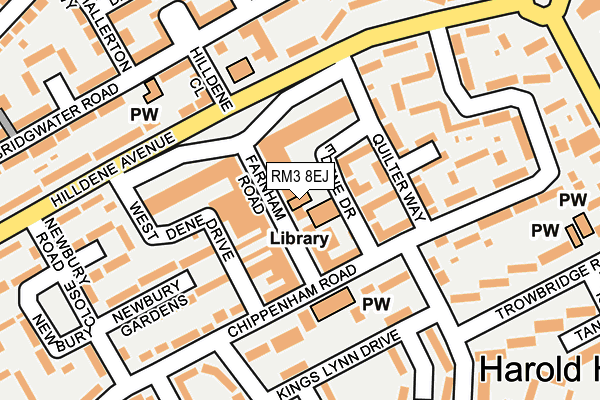 RM3 8EJ map - OS OpenMap – Local (Ordnance Survey) RM3 8EJ map - OS OpenMap – Local (Ordnance Survey)