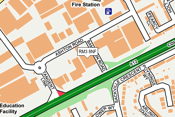 RM3 8NF map - OS OpenMap – Local (Ordnance Survey) RM3 8NF map - OS OpenMap – Local (Ordnance Survey)