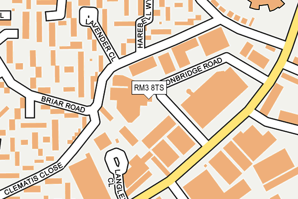 RM3 8TS map - OS OpenMap – Local (Ordnance Survey) RM3 8TS map - OS OpenMap – Local (Ordnance Survey)
