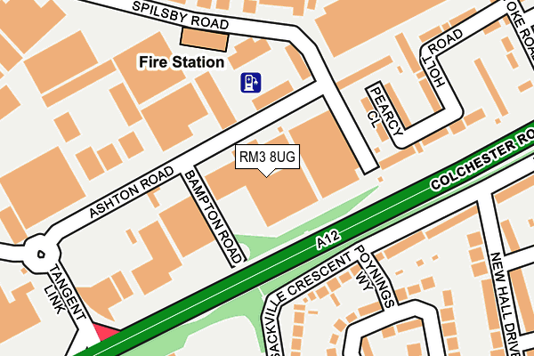 RM3 8UG map - OS OpenMap – Local (Ordnance Survey) RM3 8UG map - OS OpenMap – Local (Ordnance Survey)