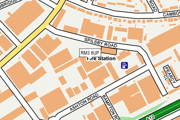 RM3 8UP map - OS OpenMap – Local (Ordnance Survey) RM3 8UP map - OS OpenMap – Local (Ordnance Survey)