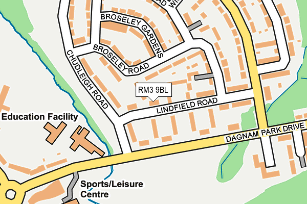 RM3 9BL map - OS OpenMap – Local (Ordnance Survey) RM3 9BL map - OS OpenMap – Local (Ordnance Survey)